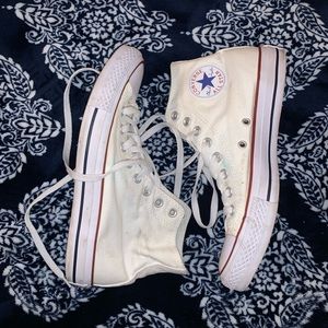 White High Top Converse All Stars